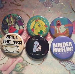 Graphic pins (6)